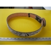 Image 1 : LEATHER WOVEN BELT W/HORSE HEAD BUCKLE