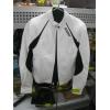 Image 1 : LEATHER BLACK & WHITE SHIFT LADIES JACKET, SZ M