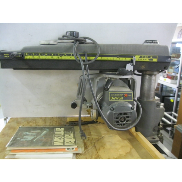 DEWALT 770 10" DELUXE POWER SHOP RADIAL ARM SAW