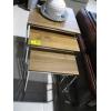 Image 1 : 3 NESTING TABLES W/CHROME LEGS