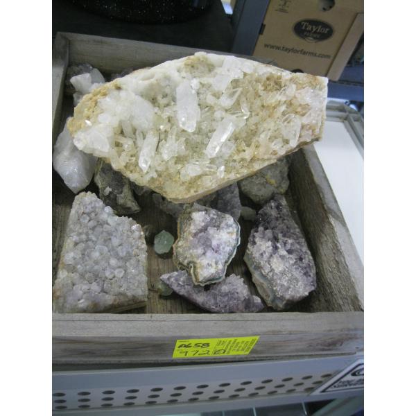 FLAT OF CRYSAL ROCK CLUSTERS