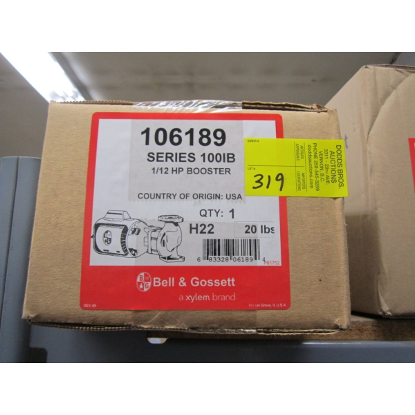 BELL & GOSSETT SERIES 1000 IB 1/12 BOOSTER IN BOX