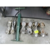 Image 1 : 3 PAIR OF METAL ROLLERSKATES & BICYCLE PUMP