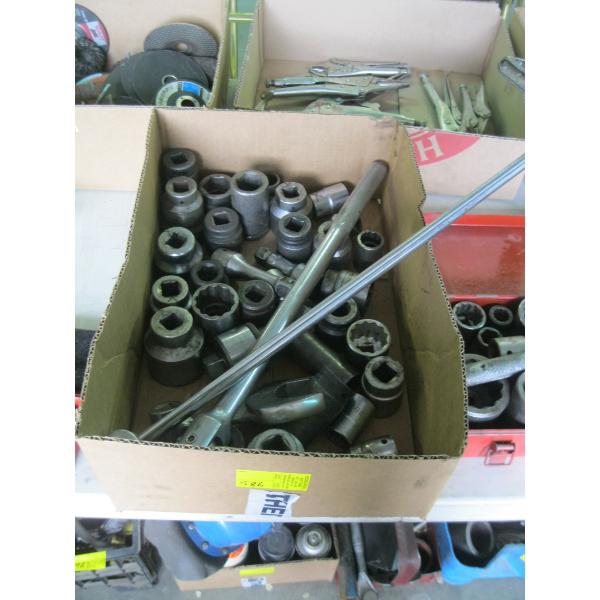 3/4" DRIVE SOCKETS, TORQUE WRENCH, ETC.