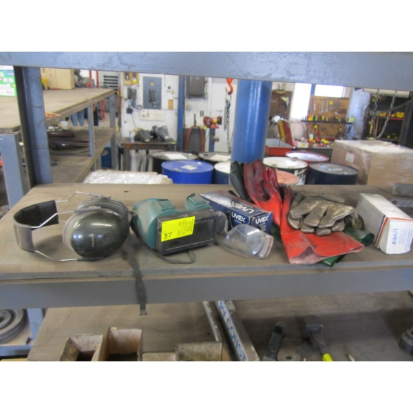 MISC. SAFETY ITEMS: GLOVES, GLASSES, EAR PROTECTION