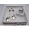 Image 2 : 1 STERLING .925 SILVER RING (SZ 8 1/2) & 2 PAIRS OF STERLING .925 SILVER EARRINGS