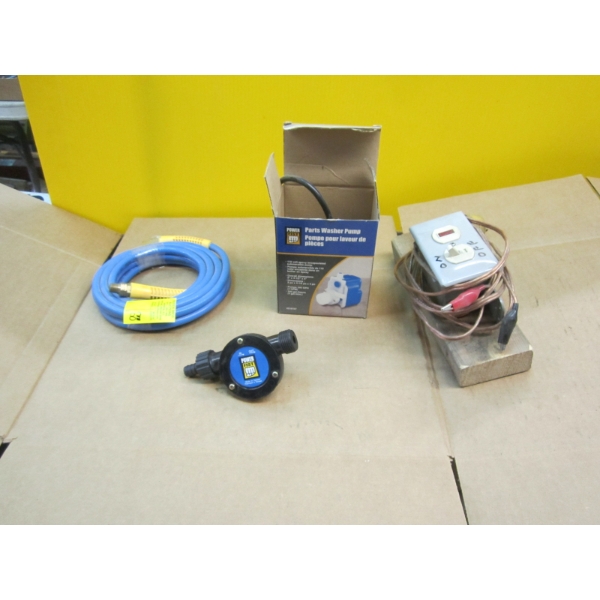PARTS WASH PUMP, AIRLINE, ELECTRICAL SWITCH, ETC.
