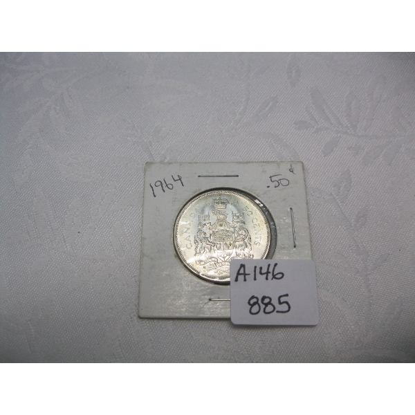 1964 CDN 50CENT COIN