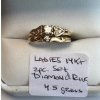 Image 1 : LADIES 14KT 2 PIECE DIAMOND RING SET, SZ 5 1/2, 4.5G