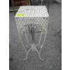 Image 2 : SM. WHITE METAL PLANT STAND & 2 DECORATIVE METAL STANDS