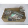 Image 1 : VINTAGE GLASS JARS, BOTTLES, FISH BOTTLE, CREAM/MILK SQUARE GLASS & CERIUM GLASS COLLECTION