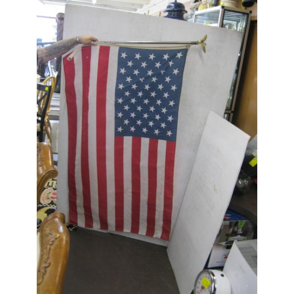 US FLAG POLE W/EAGLE TOPPER
