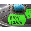 Image 3 : SILVER & TURQUOISE STERLING SIGNED NAVAJO BELT BUCKLE