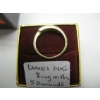 Image 4 : LADIES 14KT RING W/5 DIAMONDS, 2.6GR SZ 5 3/4