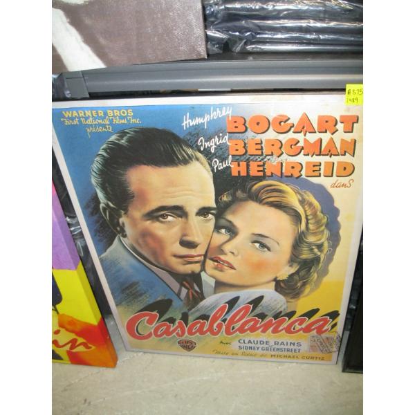 HARDBOARD POSTER OF CASABLANCA