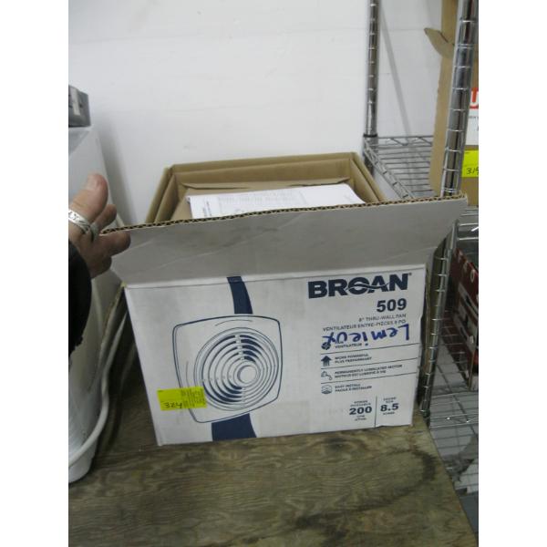BRAUN 8" THROUGH WALL FAN - NEW IN BOX