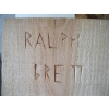 Image 5 : 2 PAINTED CEDAR CARVINGS BY RALPH BRETT