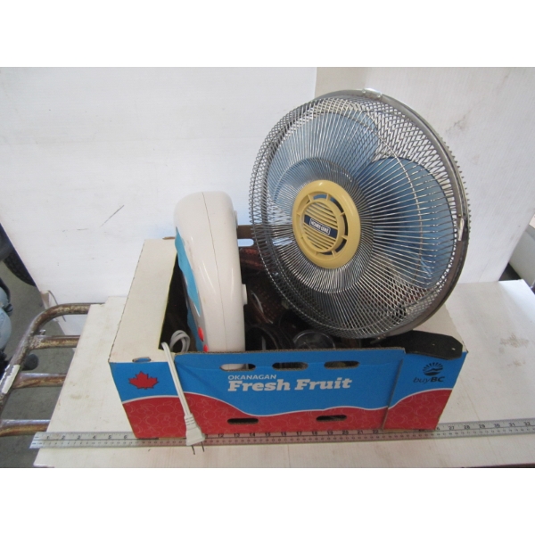 DR. SCHOLLS ARCTIC HEAT FOOT MASSAGER, ELECTRIC FAN, BELTS, ETC.