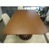 Image 2 : KASA WALNUT SINGLE PEDESTAL 200CM TABLE