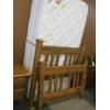 Image 3 : SINGLE WOODEN BEDFRAME W/KING COIL MATTRESS & BOXSPRING