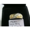 Image 3 : MENS 10KT RING W/5 SM. DIAMONDS, 4G, SZ 11