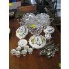 Image 1 : CRYSTAL BOWLS, SILVER TRAY & ASST. SERVING BOWLS, CUTLERY & LIMOGE CUPS/SAUCERS