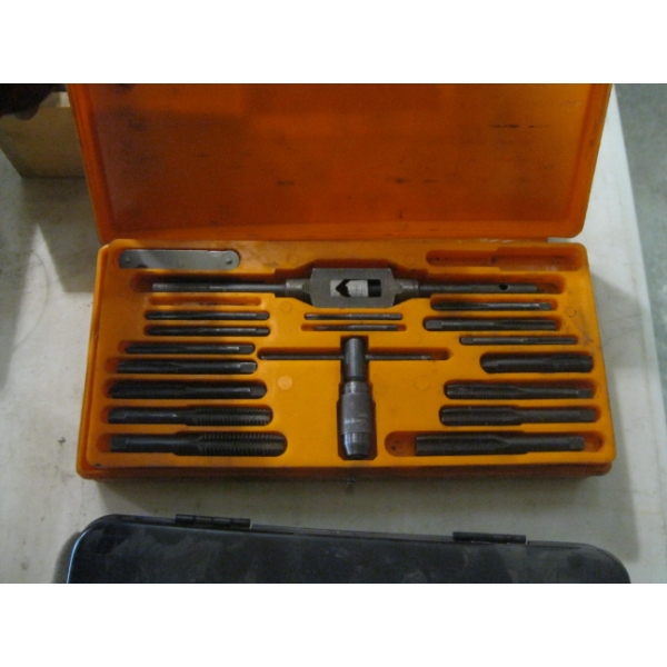 SMALL TAP & DIE SET - MISSING A COUPLE OF PIECES
