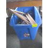 Image 3 : BIN OF MISC. EASEL STAND, EXTENSION CORD, LED CHRISTMAS LIGHTS, ETC.