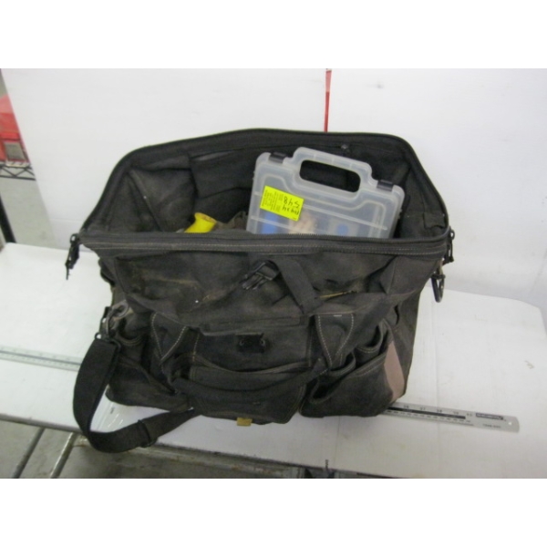 BAG W/MISC. TOOLS, DOWLING KIT, ETC.
