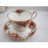 Image 2 : 9 ROYAL ALBERT TEACUPS & SAUCERS  W/EXTRA SAUCER