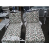 Image 2 : 2 WROUGHT IRON PATIO LOUNGE CHAIRS W/CUSHIONS