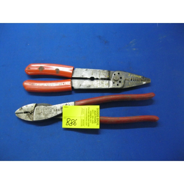 2 PAIR OF BLUEPOINT ELECTRICAL PLIERS