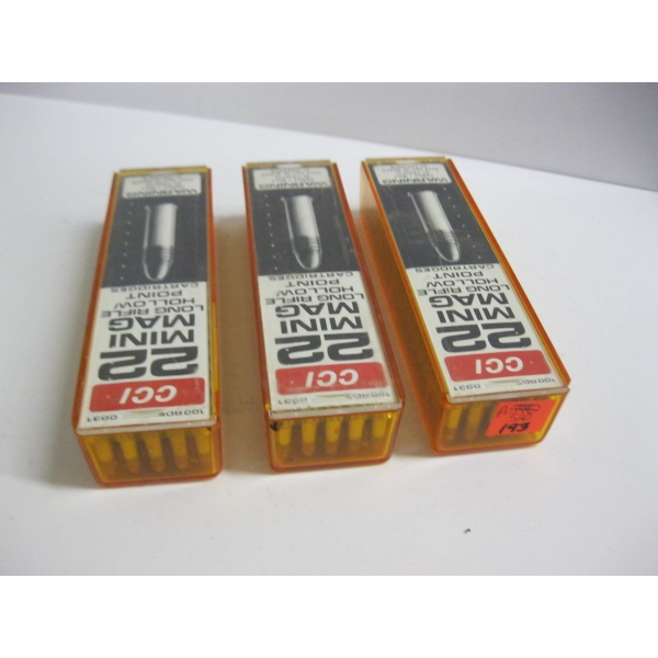 CCI 22 MINI MAG LONG RIFLE HOLLOW POINT|3X100 ROUNDS