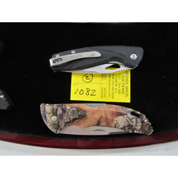 2 BUCK FOLDING KNIVES