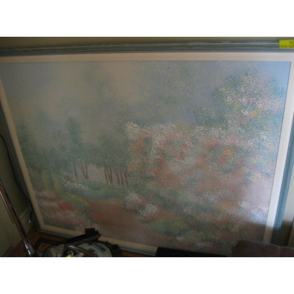 LG. FRAMED SIGNED PAINTING