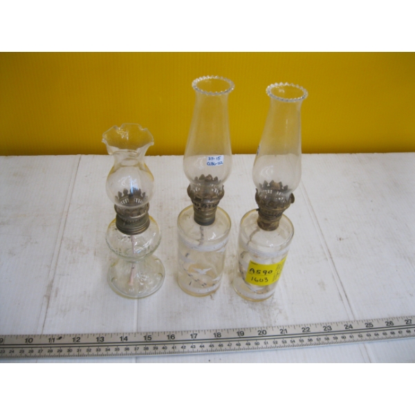 3 MINI OIL LANTERNS
