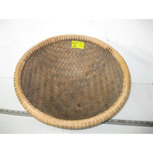 LG. INDONESIAN WOVEN BASKET BOWL