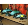 Image 1 : 3 BLUE MOUNTAIN POTTERY DOLPHIN FIGURINES