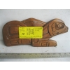 Image 1 : CARVED FROG HANGING BY TOM WHONNOCK - ALERT BAY