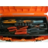 Image 2 : ORANGE BOX W/ASST. TOOLS, SPRAYERS, HATCHET, ETC.