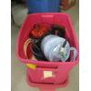 Image 1 : TUB OF MISC. BATTERY CHARGERS, TANK, ETC.
