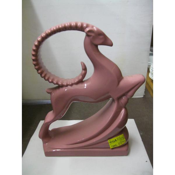 LG. CERAMIC FIGURINE OF GOAT