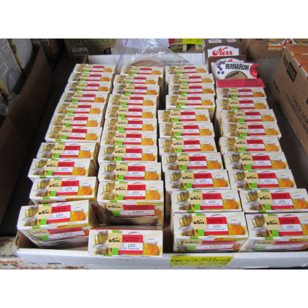 BOX OF KERR LIDS - REGULAR MOUTH