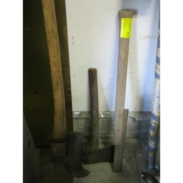 2 BRUSH CUTTERS & AXE