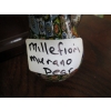 Image 4 : 3 MILLEFIORI MURANO GLASS ITEMS - PEAR, MUSHROOM & SMALL CANDLEHOLDER
