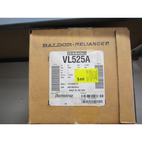 BALDOR 1 PHASE 1HP MOTOR IN BOX