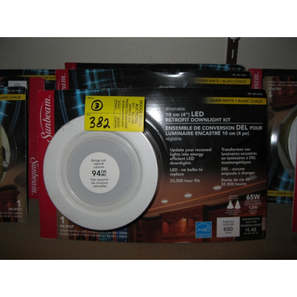 3 - 4" LED RETRO FIT DOWNLIGHT KITS