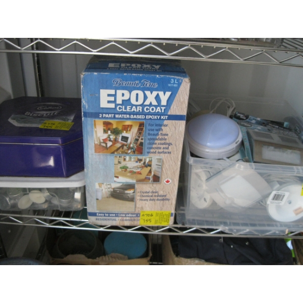 TEA CANDLE LIGHTS, EPOXY CLEAR COAT, 2 PART WATER BASED EPOXY KIT,  ETC.