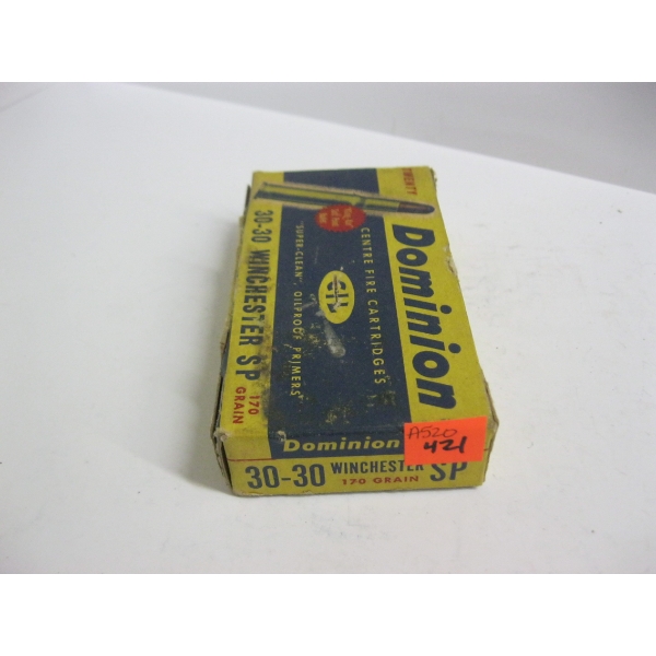 DOMINION CIL 30-30WIN 170GR SP|1X20 CARTRIDGES