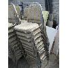 Image 1 : 10 CHROME FRAMED STACKING CHAIRS